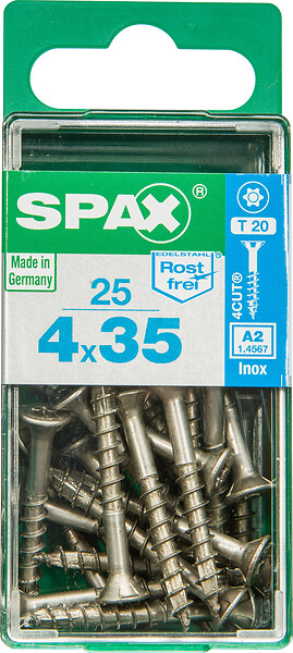 SPAXFRANCE - SPAX INOX TF 4x35 TX 25 PC - large