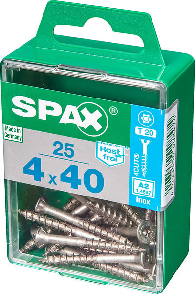 SPAXFRANCE - SPAX INOX TF 4x40 TX 25 PC - large