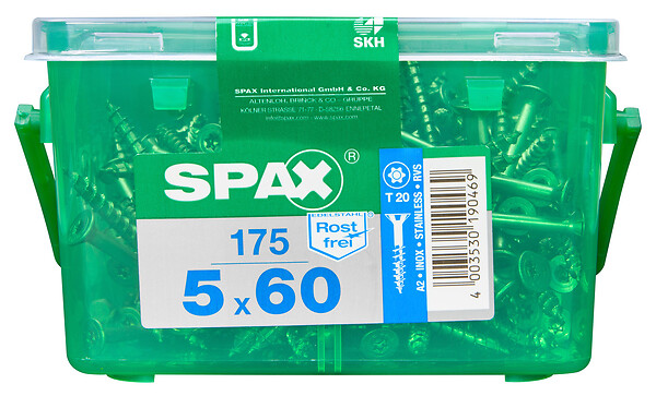 SPAXFRANCE - SPAX INOX TF HKB 5x60 TX 175 PC - large