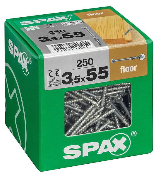 SPAXFRANCE - SPAX FLOOR PARQUET 3.5x55 WIROX TX 250 PC - large