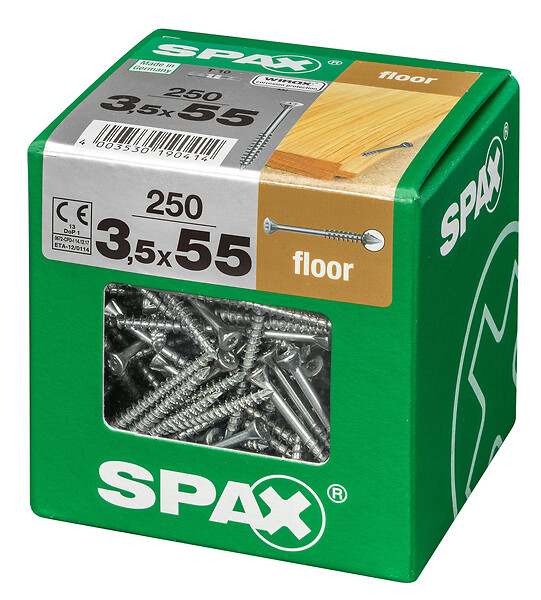 SPAXFRANCE - SPAX FLOOR PARQUET 3.5x55 WIROX TX 250 PC - large