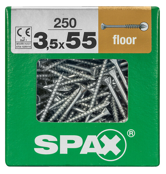 SPAXFRANCE - SPAX FLOOR PARQUET 3.5x55 WIROX TX 250 PC - large