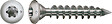 SPAXFRANCE - SPAX VIS POTEAU 8x50 TX 25 PC - vignette