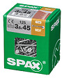SPAXFRANCE - SPAX MDF TX 3.5x45 WIROX 125 PC - vignette