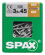SPAXFRANCE - SPAX MDF TX 3.5x45 WIROX 125 PC - vignette