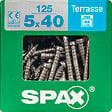 SPAXFRANCE - SPAX TERRASSE T. CYL. 5x40 TX 125 PC - vignette