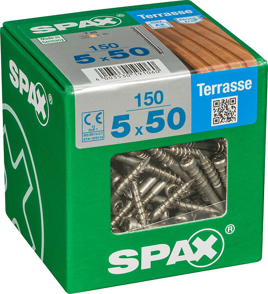 SPAXFRANCE - SPAX TERRASSE T. CYL. 5x50 TX 150 PC - large