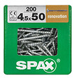 SPAXFRANCE - SPAX RENOVATION 4.5x50 WIROX TX 200 PC - vignette