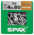 SPAXFRANCE - SPAX RENOVATION 4.5x60 WIROX TX 150 PC - vignette