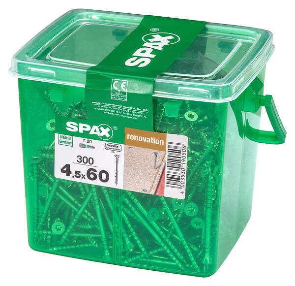 SPAXFRANCE - SPAX RENOVATION 4.5x60 WIROX TX 300 PC - large