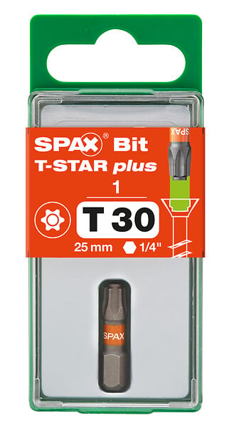 SPAXFRANCE - Spax embout tx t-star plus t30 1 pc - large