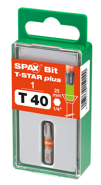 SPAXFRANCE - Spax embout tx t-star plus t40 1 pc - large