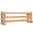 HOMCOM - Homcom Étagère À Bouteilles Casier À Vin Range Bouteilles Horizontal 6 Niveaux 72 Bouteilles Max. Dim. 114l X 28l X 80h Cm Bois De Pin Massif - vignette