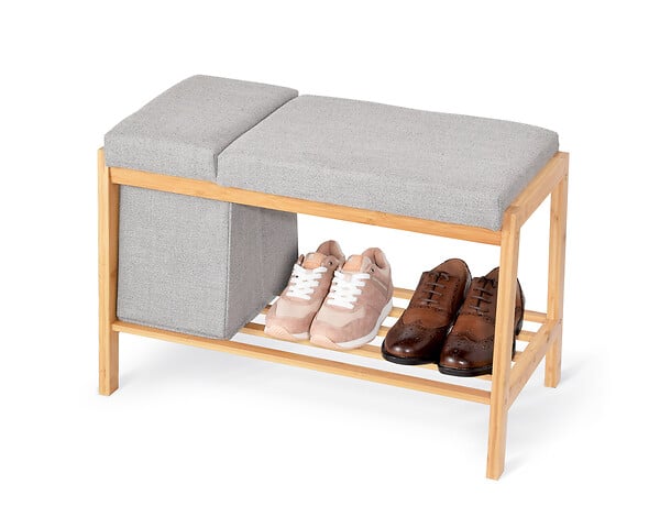 AFGFRANCE - Banc avec rangement chaussures - large