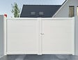 MOREY - Portail battant PVC Palma - Blanc - L.350xH.165cm - vignette