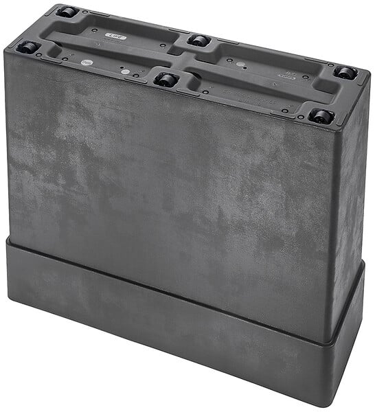 DEROMA - Muret Haut Like R - Anthracite - 118L - H.65xL.78xP.29.5cm - large