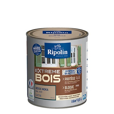 RIPOLIN - Peinture bois RIPOLIN beige moka RAL 1019 0,5L - large
