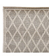 ATMOSPHERA - Tapis extérieur ou intérieur en polypropylène Gris tissé losanges 120 x 170 cm - vignette