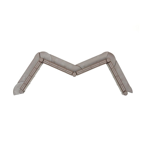 TIMBELA - Bordure De Jardin Décorative En Plastique Marron - 5 M De Long X 6 Cm De Haut - large