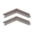 TIMBELA - Bordure De Jardin Décorative En Plastique Marron - 10 M De Long X 6 Cm De Haut - vignette