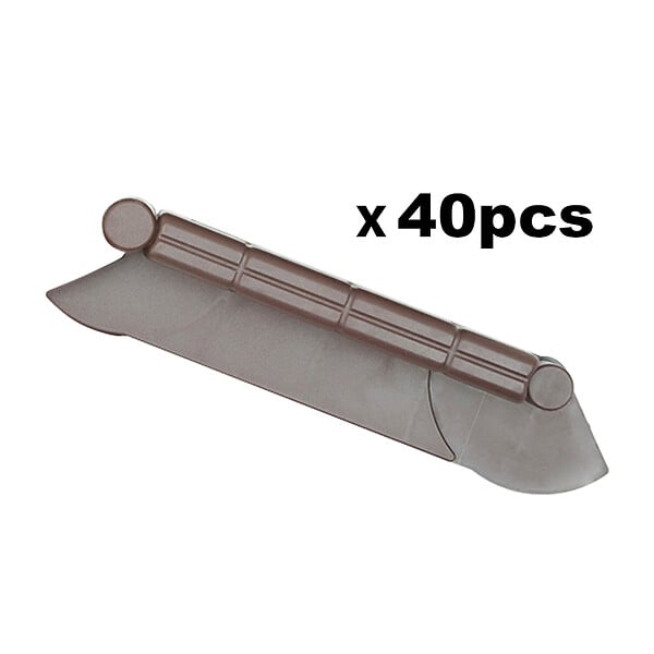 TIMBELA - Bordure De Jardin Décorative En Plastique Marron - 10 M De Long X 6 Cm De Haut - large