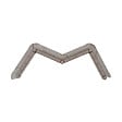 TIMBELA - Bordure De Jardin Décorative En Plastique Marron - 10 M De Long X 6 Cm De Haut - vignette