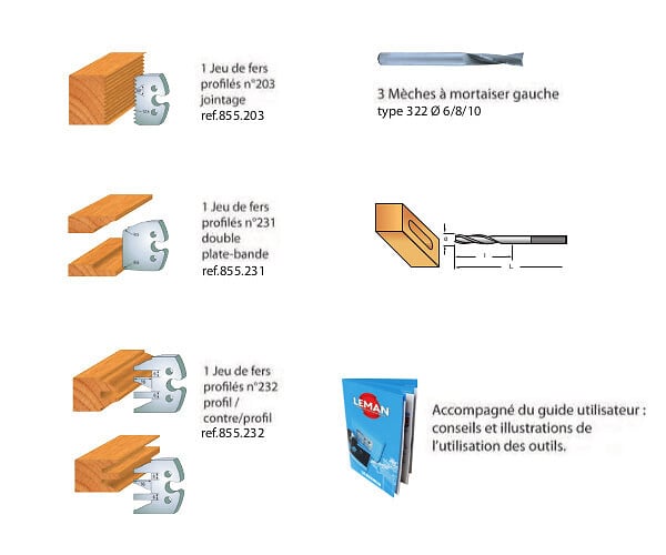 LEMAN - Coffret d'outils al. 30 et accessoires / multi-usages pour combiné - LEMAN - LEMAXIMUM - large