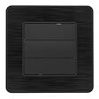 ZENITECH - Interrupteur simple commande volets roulants 10A - métal Noir brossé - Kouro - Zenitech - vignette