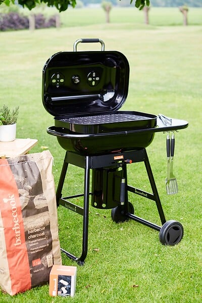 BARBECOOK - Barbecue à charbon acier émaillé Magnus Comfort - Noir - large