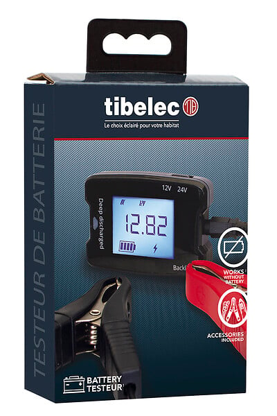 TIBELEC - Testeur de batterie 12-24v - large