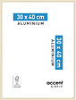 NIELSEN - Cadre photo aluminium Accent - Or mat - 30x40cm - vignette