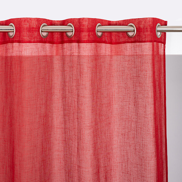 ROCLE - Voilage en polyester Ushuaia - Rouge - L.140xl.240cm - large