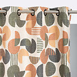 ROCLE - Rideau Twiggy en lin et polyester - Camel - L.130xH.260cm - vignette