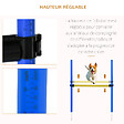 PAWHUT - Agility sport pour chiens équipement complet obstacle, tunnel, slalom, zone repos + sac de transport bleu jaune - vignette