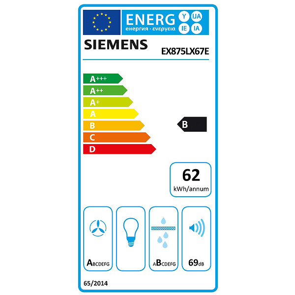 SIEMENS - table de cuisson aspirante induction 80cm 4 feux 7400w noir - ex875lx67e - large