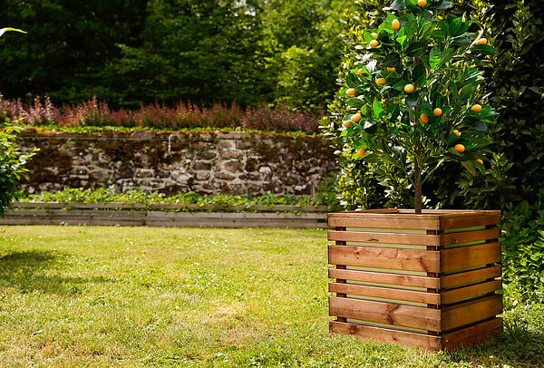 CERLAND - Bac à fleurs carré Lign Z - 95L - H.50xL.50xP.50cm - large