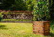 CERLAND - Bac à fleurs carré Lign Z - 95L - H.50xL.50xP.50cm - vignette