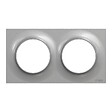 SCHNEIDER ELECTRIC - Odace Styl, plaque Alu 2 postes horiz./vert. entraxe 71 mm - vignette