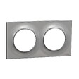 SCHNEIDER ELECTRIC - Odace Styl, plaque Alu 2 postes horiz./vert. entraxe 71 mm - vignette