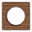 SCHNEIDER ELECTRIC - Odace Touch, plaque Wenge avec liseré Alu 1 poste - vignette