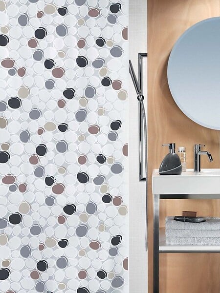 SPIRELLA - Rideau De Douche Peva Dido Brown 180X200Cm - large