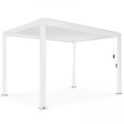 OVIALA - Pergola bioclimatique autoportée blanche 3x4m  - Athenes - vignette