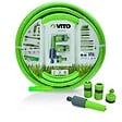 VITO - Kit d'arrosage jardin 19mm 25m PVC renforcé Lance multi jet + 2 raccords rapide + Nez de robinet VITO - vignette