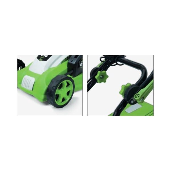 VITO - Tondeuse Electrique 1800W Moteur induction Coupe 42 cm - 3 hauteurs de coupe - bac 50L VITO - large
