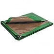 UNIVERS DU PRO - Bâche de protection 5 x 8 m Verte et Marron PE haute résistance - vignette
