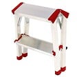 BRIXO - Escabeau 2 marches Marche-pied Aluminium Charge 125 kg Pliable Pieds anti-dérapants BRIXO - vignette