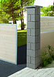 NEXTERIA - Pilier harmonie - Gris anthracite - 30x30x20cm - vignette