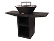 PURLINE - Barbecue avec plaque ronde, grill et support - vignette