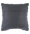 ATMOSPHERA - Coussin déhoussable en Fourrure Gris foncé 45 x 45 cm - vignette