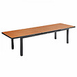 OVIALA - Table de jardin rectangulaire extensible bois 12 à 14 places - Melbourne - vignette